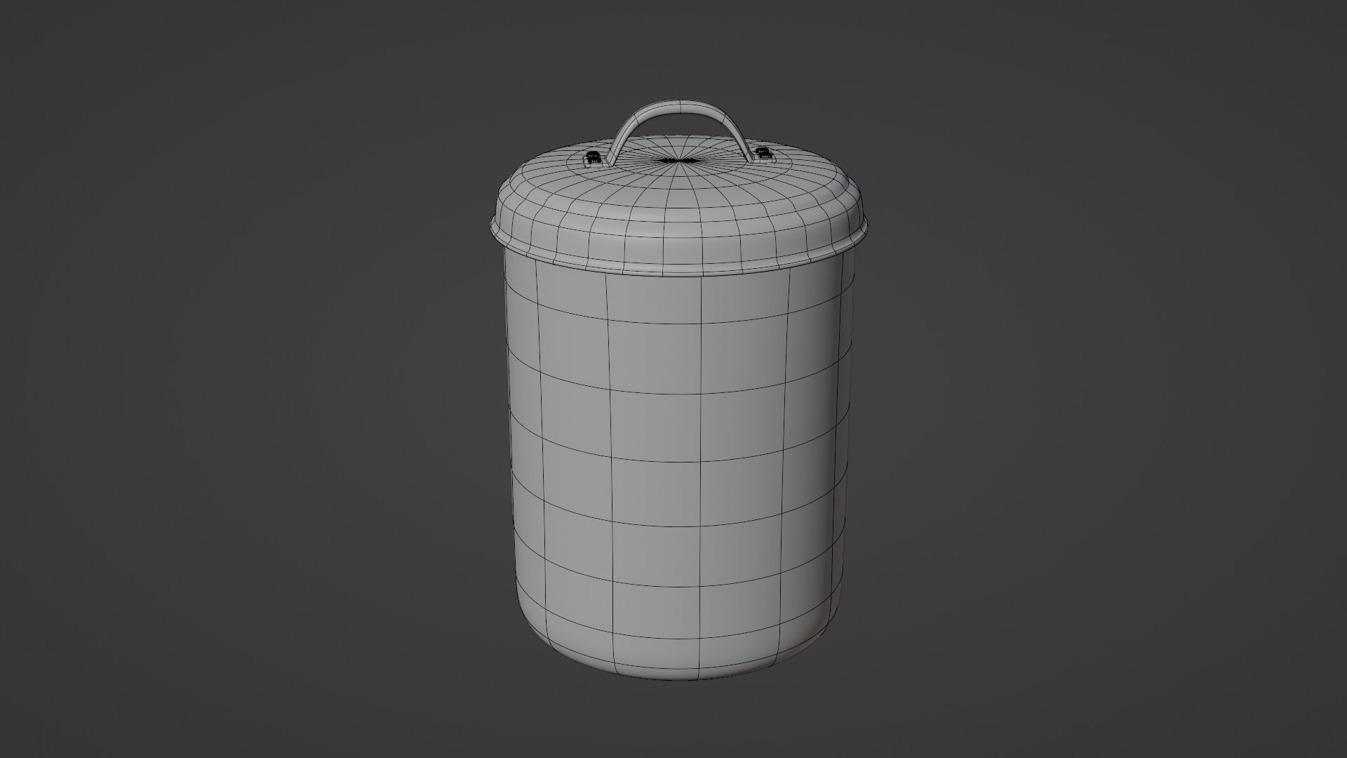 A 3D Cartoon Character of Steel Waste Bin 3D model_10
