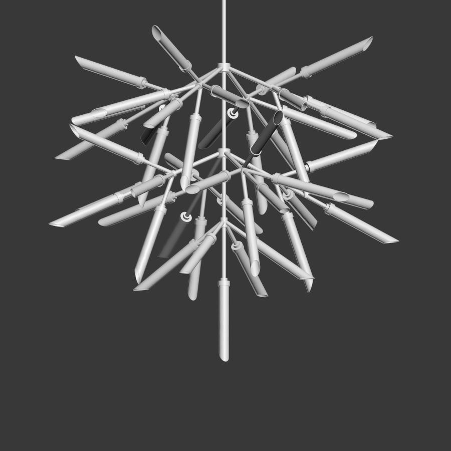 Spur Pendant Grand Chandelier loftcocept 3D model_3