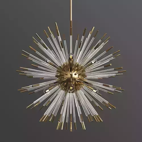 Andromeda Large Chandelier in Brass 3D model