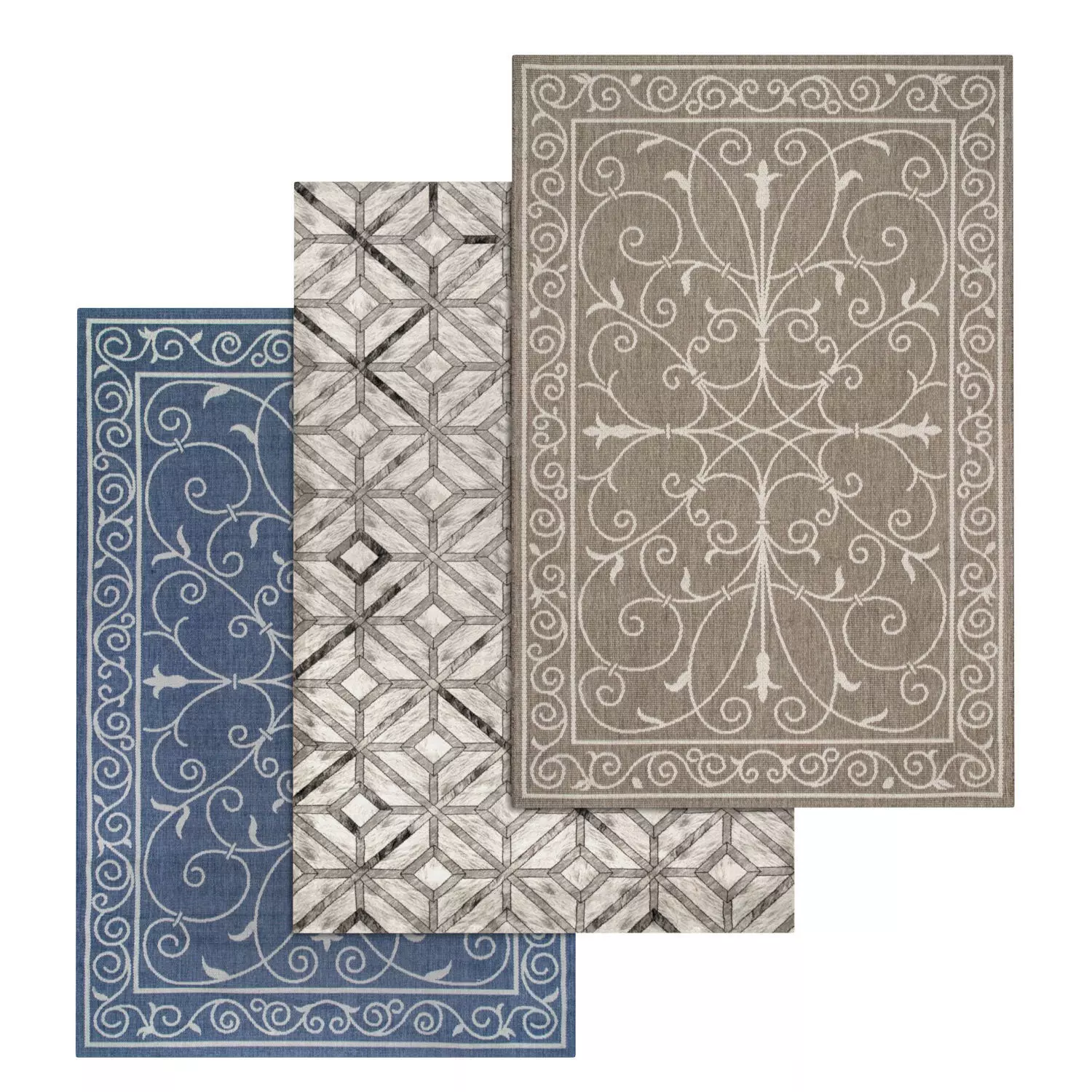 Rug Set 1678 3D model_0