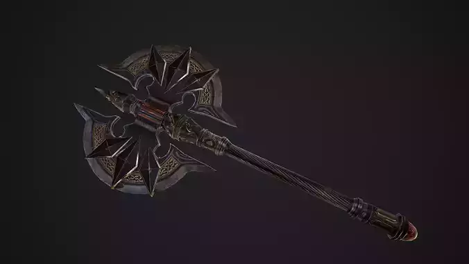 Axe Fantasy Game 3d model Low-poly 3D model Low-poly 3D model
