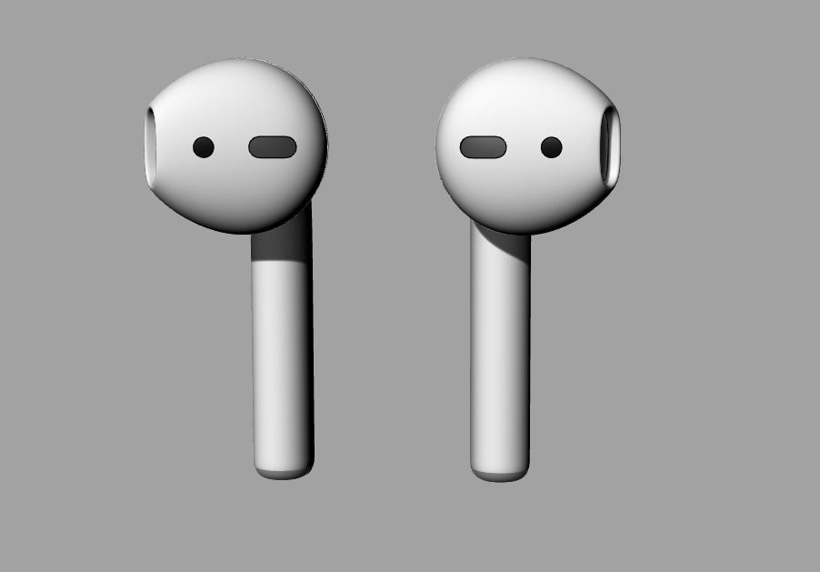 AirPods 3D model apple 3D model_4