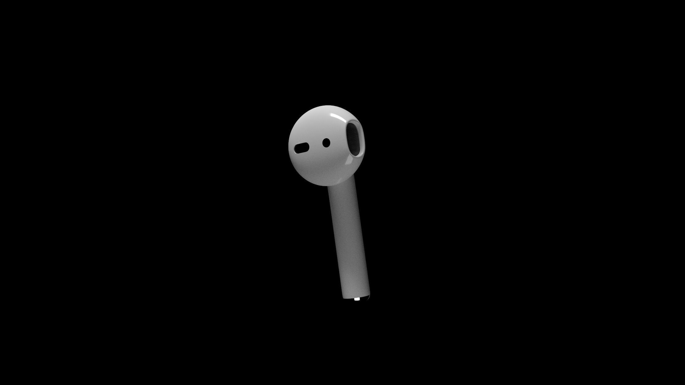 AirPods 3D model apple 3D model_2
