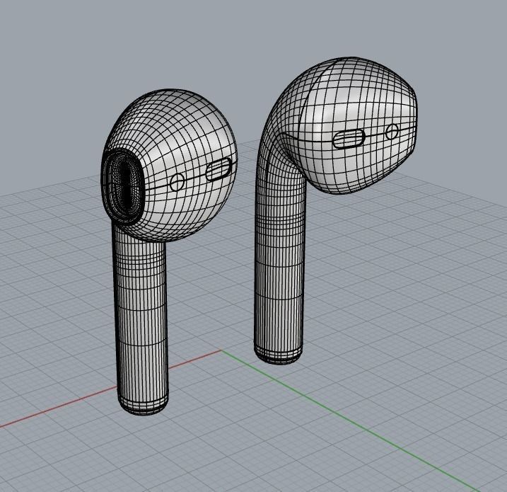 AirPods 3D model apple 3D model_7