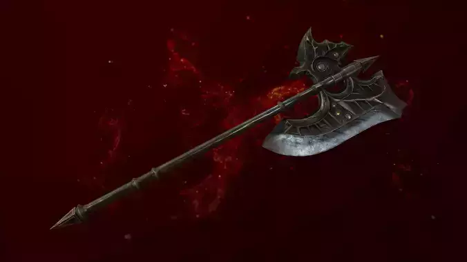 Fantasy Axe Game 3d model Low-poly 3D model Low-poly 3D model