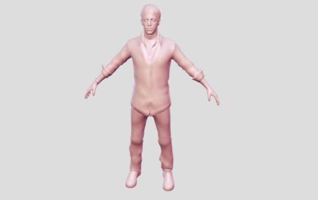 realistic man in suit 3D model_1