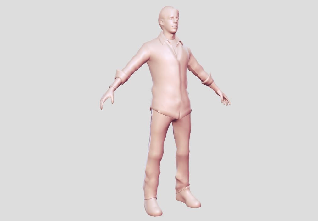 realistic man in suit 3D model_4