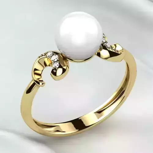 Pearl Gold Ring