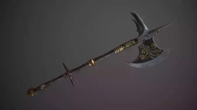 Axe Fantasy Game 3d model Low-poly 3D model Low-poly 3D model