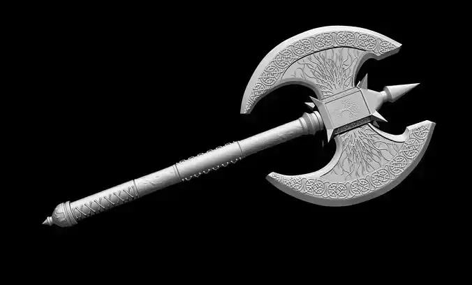 Axe Fantasy 3d model 3D print