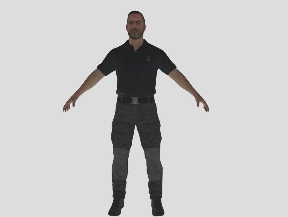Male Realistic Character 3D model_1