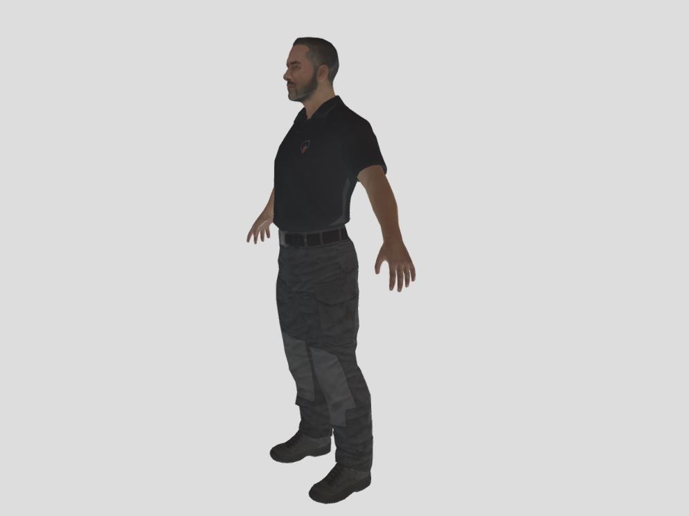 Male Realistic Character 3D model_2