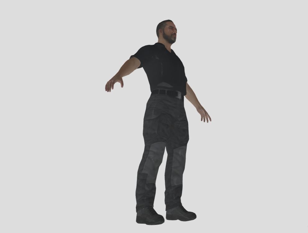 Male Realistic Character 3D model_4