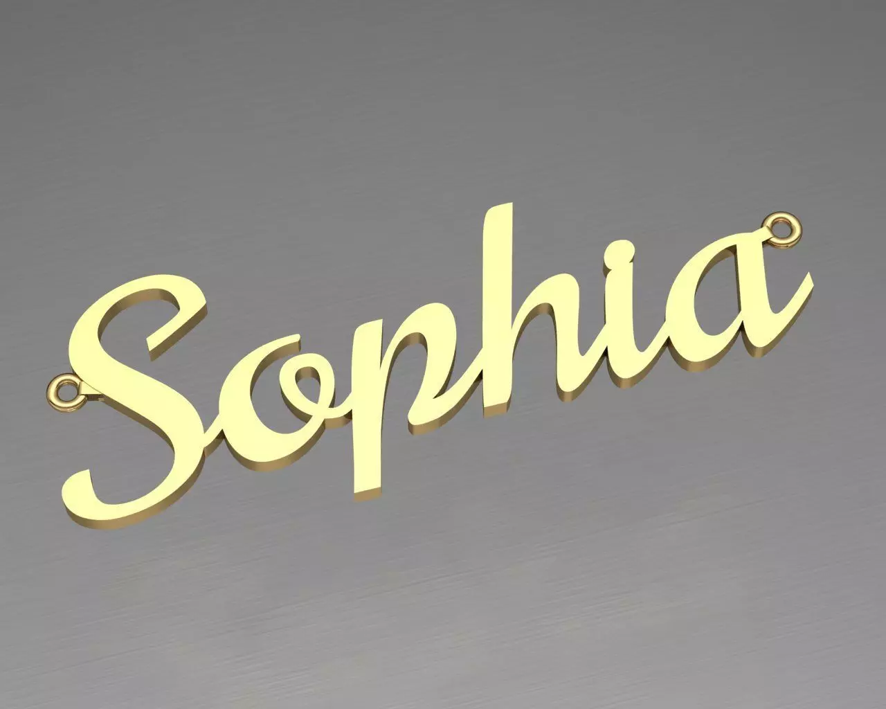 Name Necklace Sophia delicate 3dmodel 3D print model 3D print model