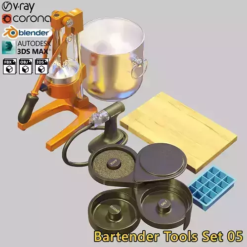 Bartender Tools Set 05 3D model