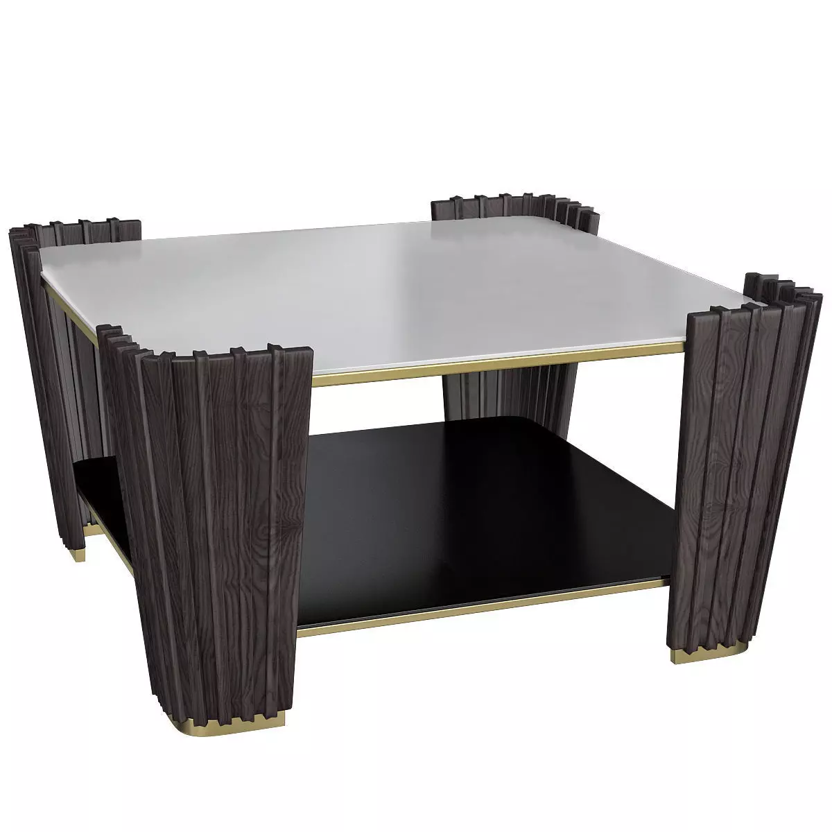 Bedding Atelier SQUARED WOODEN COFFEE TABLE 3d model Low-poly 3D model_0