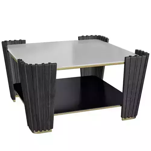 Bedding Atelier SQUARED WOODEN COFFEE TABLE 3d model