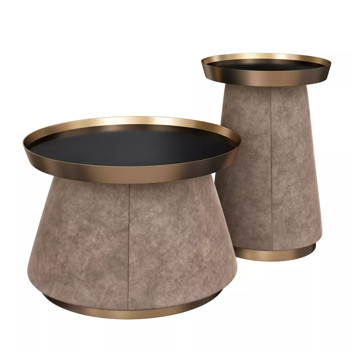 Daytona KEVIN SET OF 2 SIDE TABLES 3d model Low-poly 3D model_0