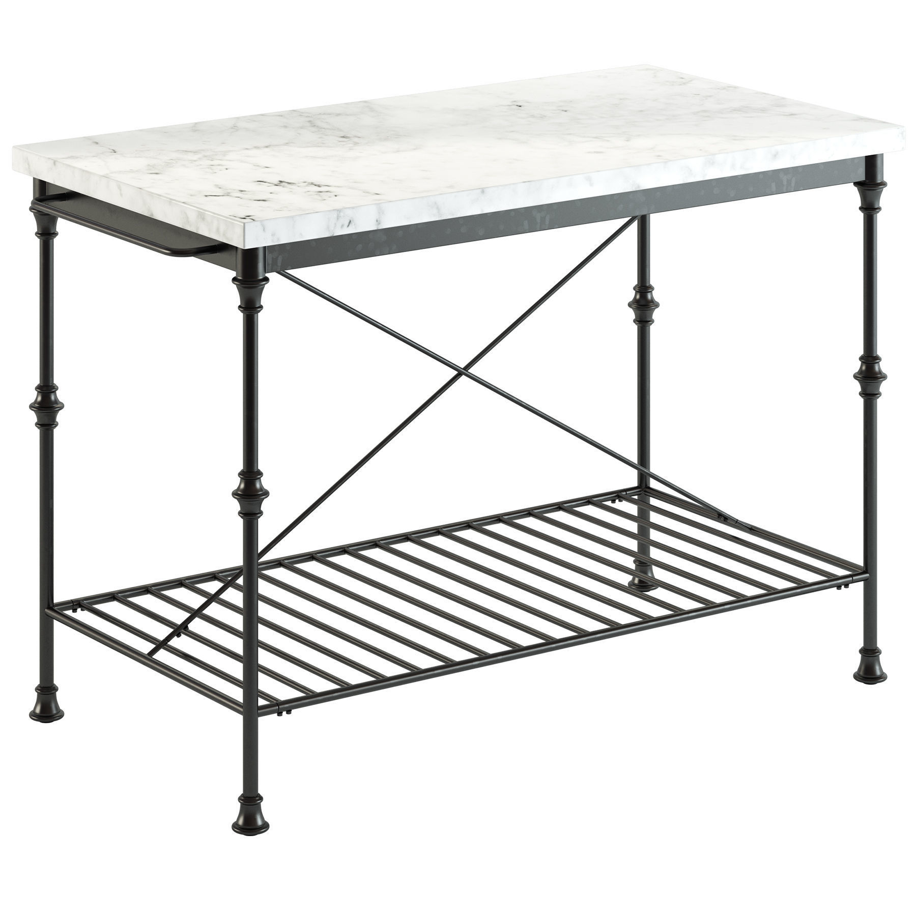 Crate and Barrel French Kitchen Island 3D model CGTrader