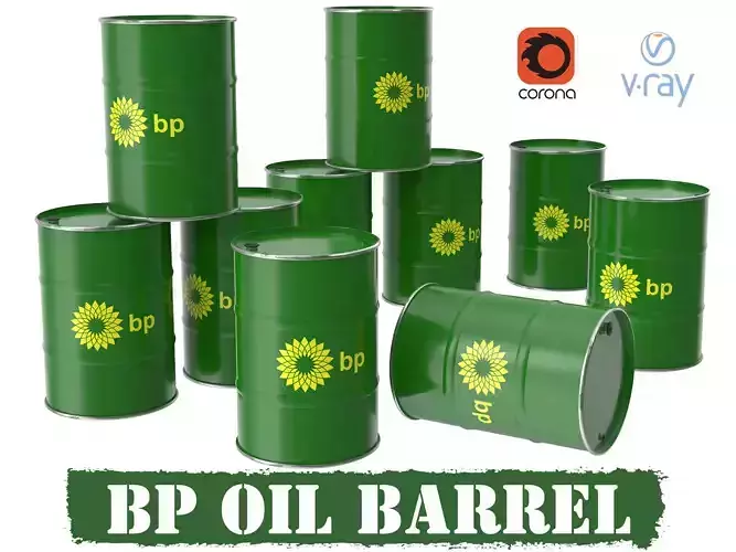 BP oil barrel