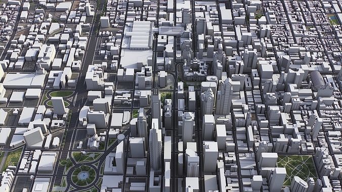 Philadelphia Low-poly 3D model 7