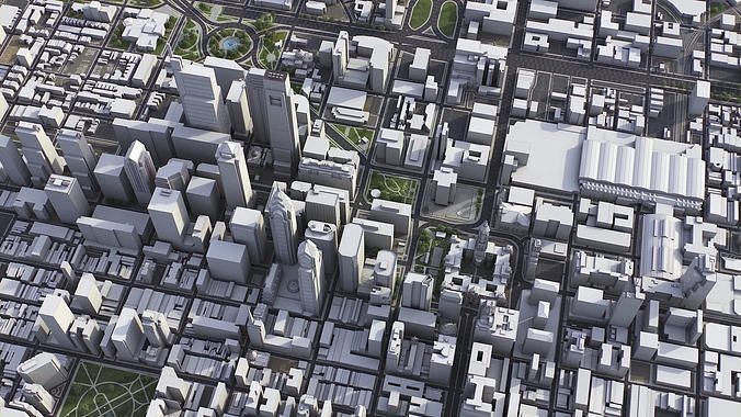Philadelphia Low-poly 3D model 6