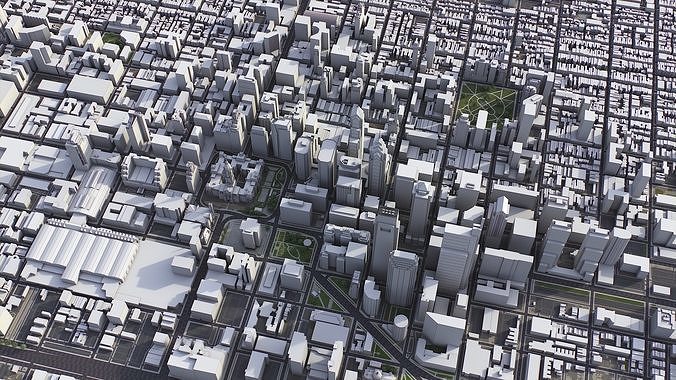 Philadelphia Low-poly 3D model 4