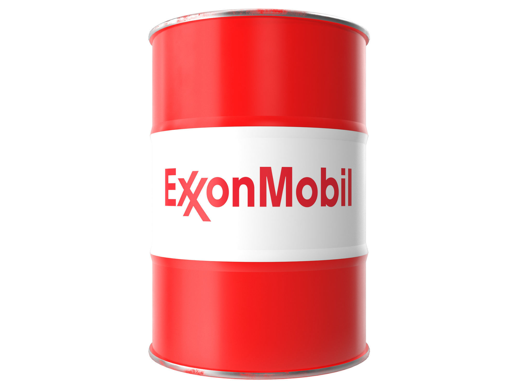 Exxonmobil oil barrel 3D model_2