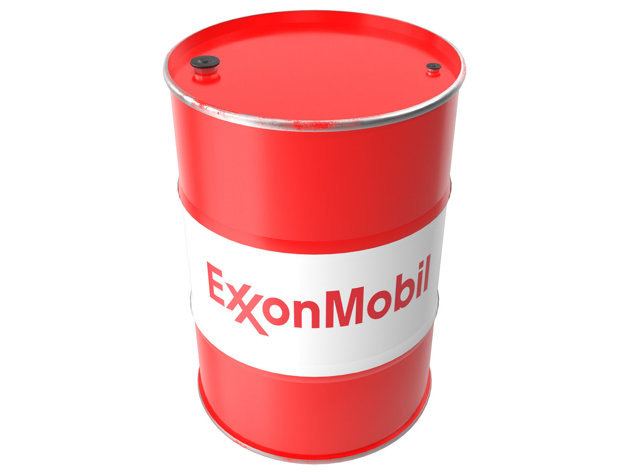 Exxonmobil oil barrel 3D model_1