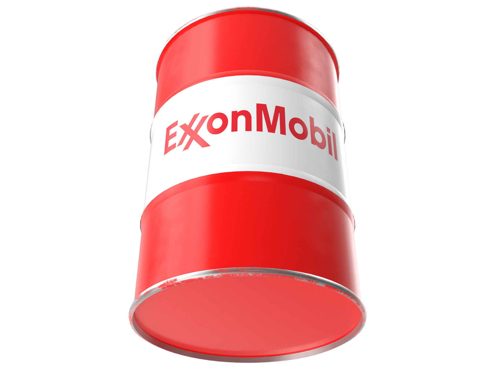 Exxonmobil oil barrel 3D model_3