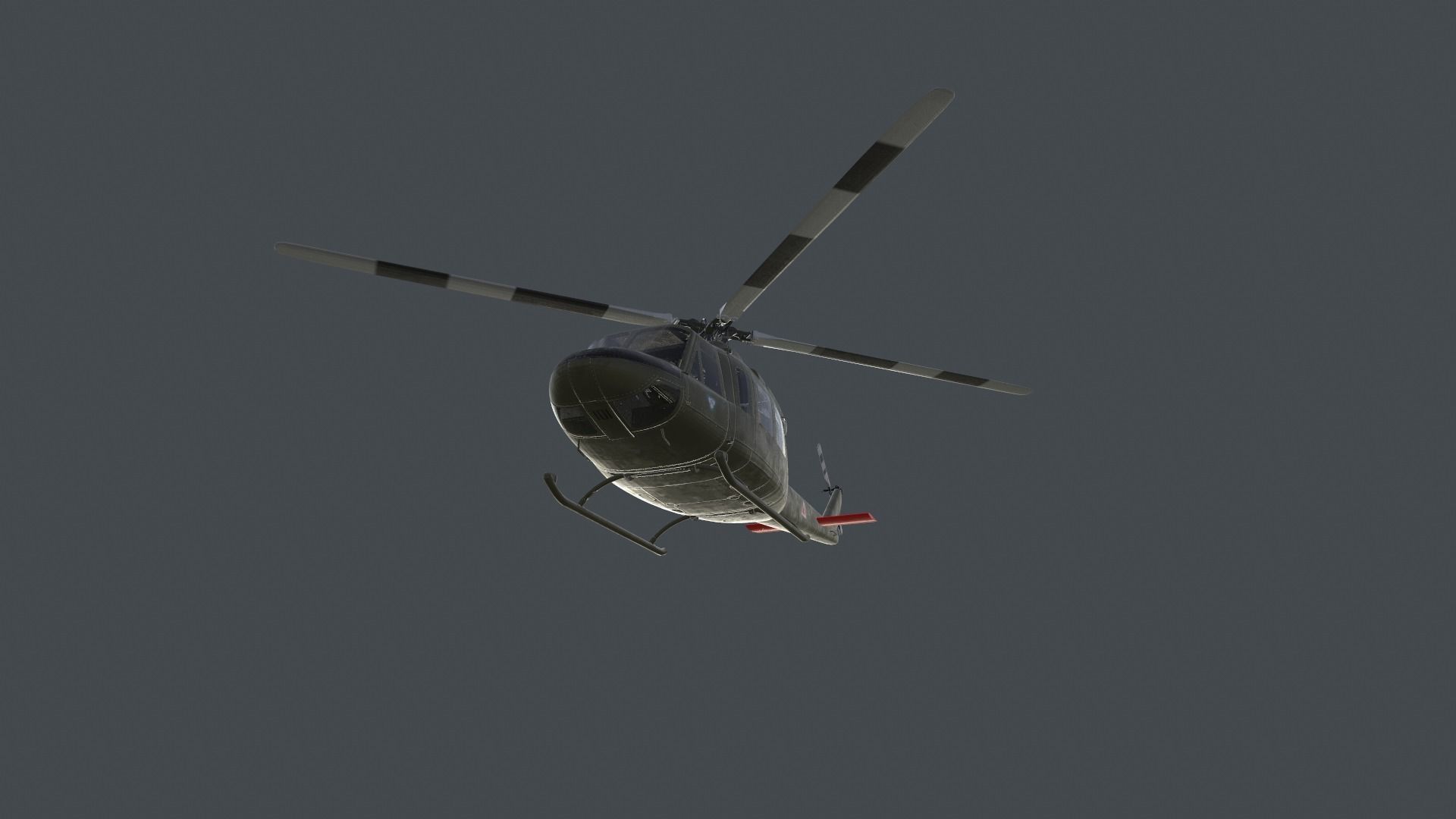 Bell 412 military attack and transport helicopter 3D model_13
