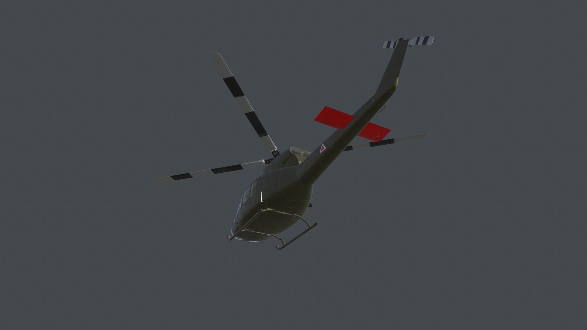 Bell 412 military attack and transport helicopter 3D model_18