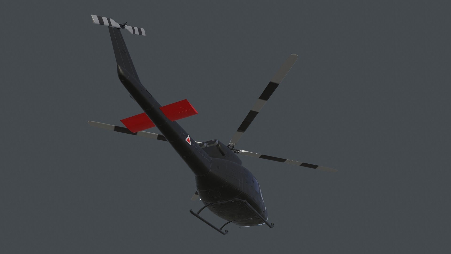 Bell 412 military attack and transport helicopter 3D model_28