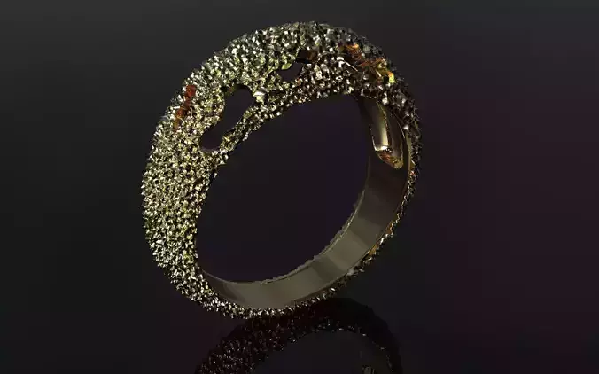 Abstract ring 3D print model