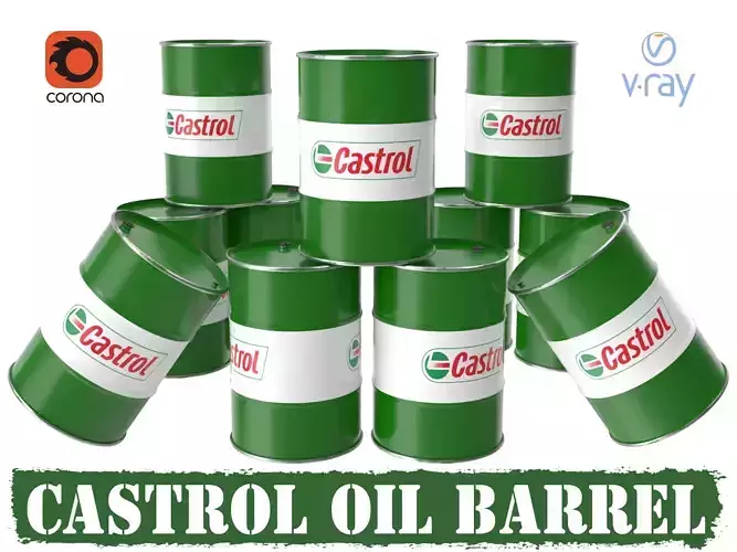 Castrol oil barrel