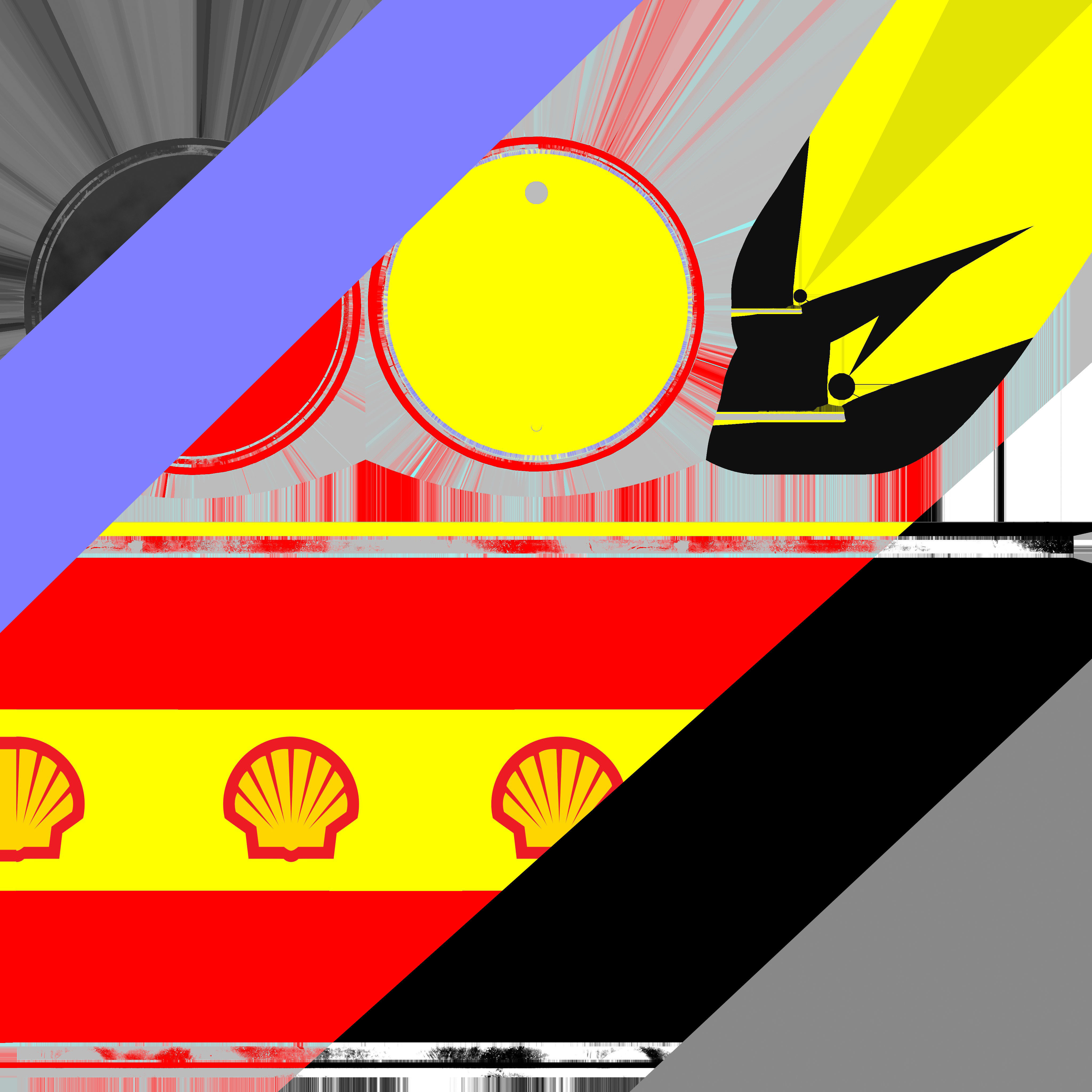 Shell oil barrel 3D model_8