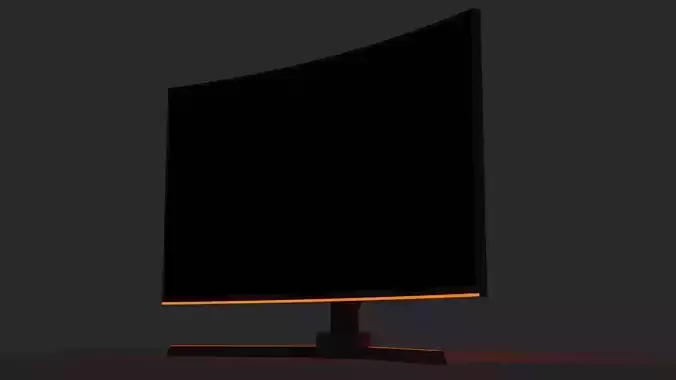 Curved Screen Gaming Monitor 3D model