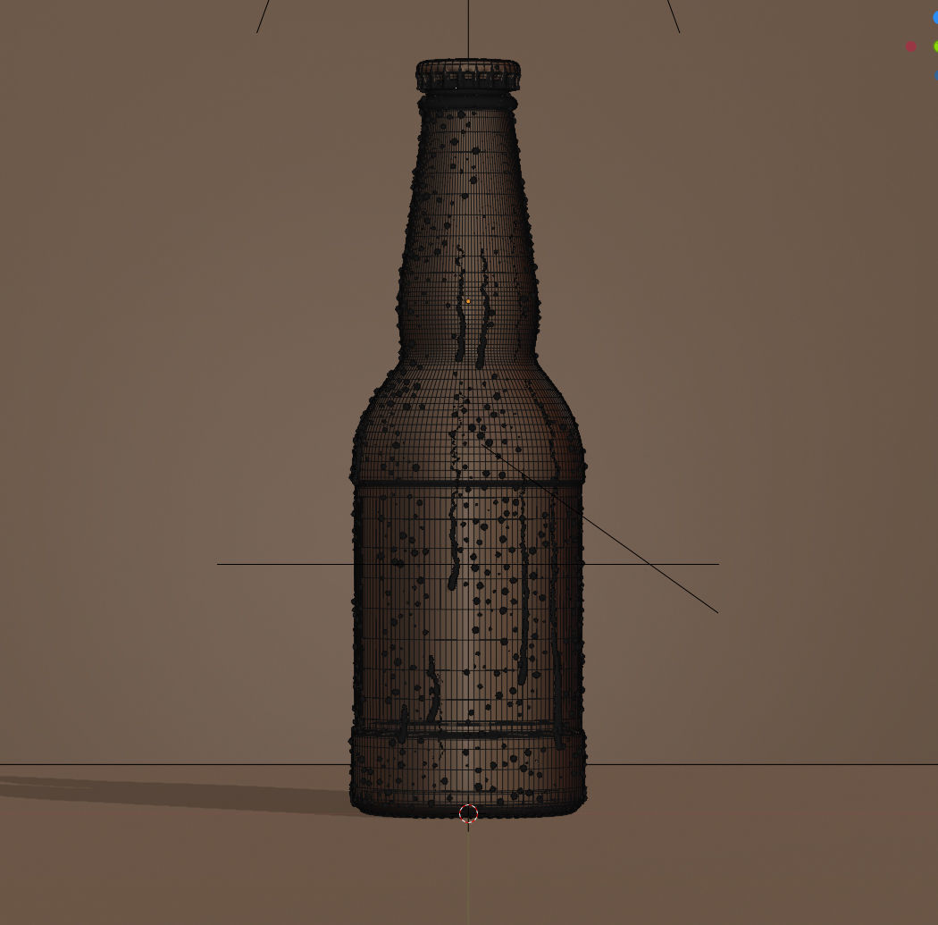 7 Beer Bottles 3D model_13