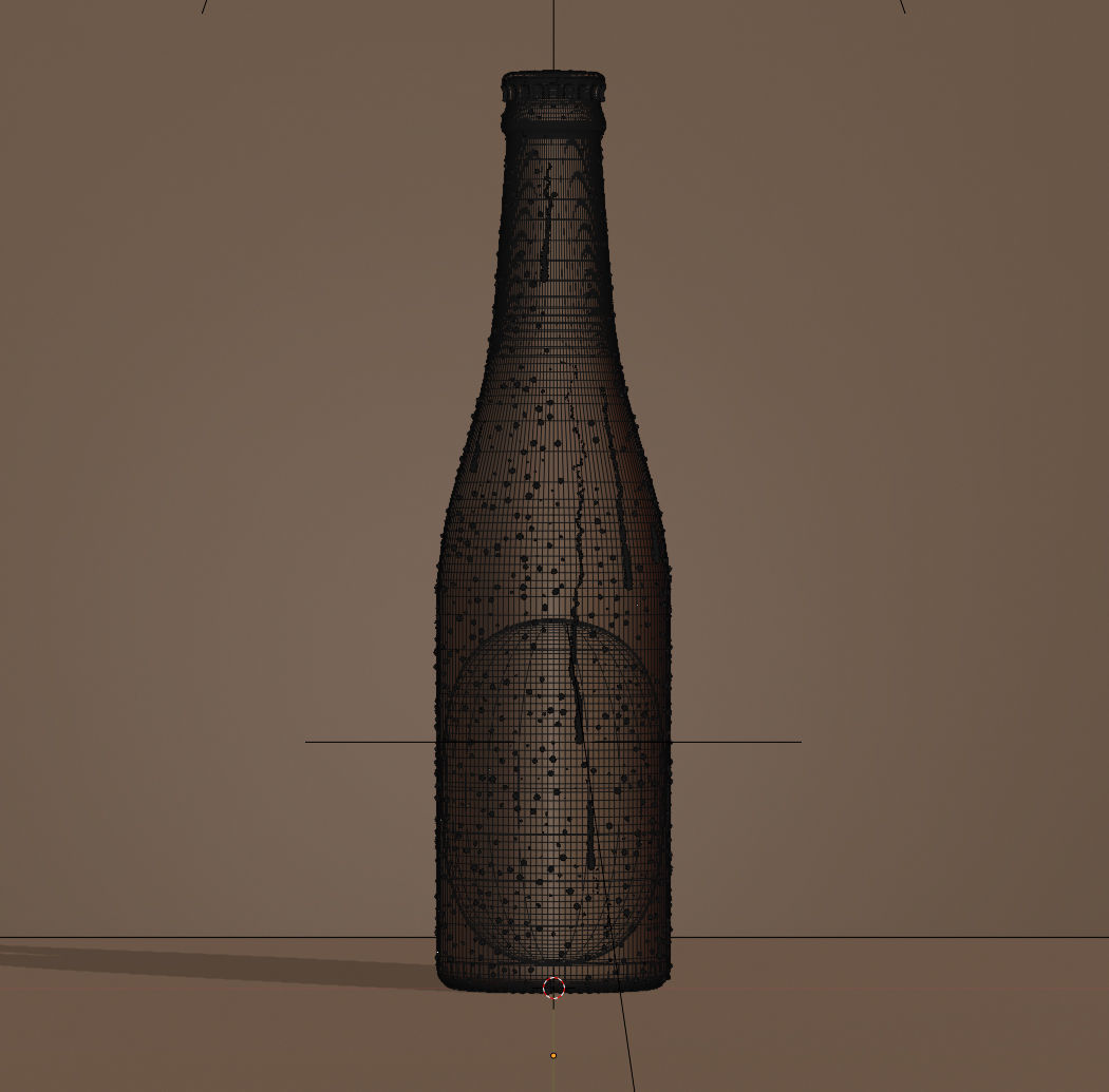 7 Beer Bottles 3D model_10