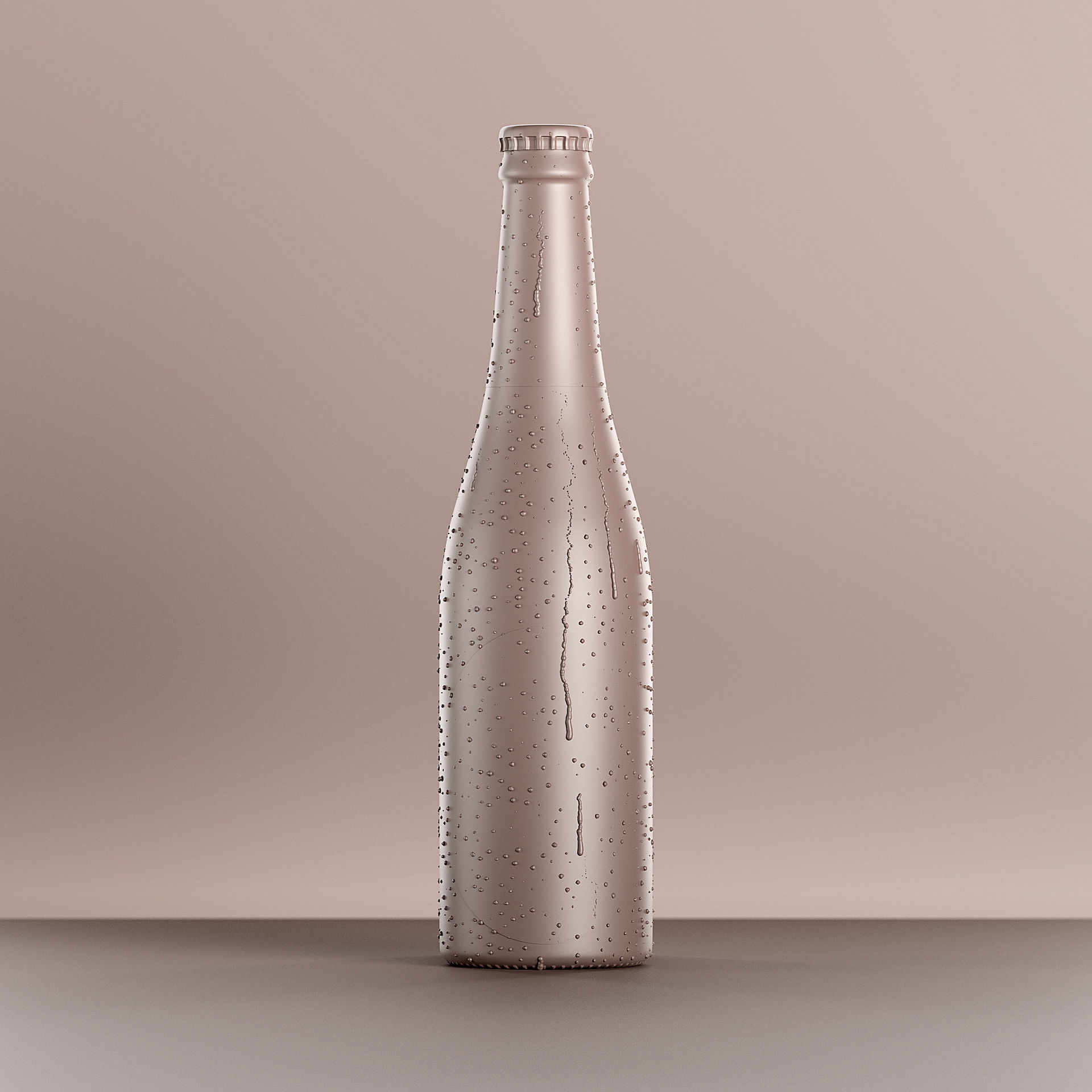 7 Beer Bottles 3D model_11