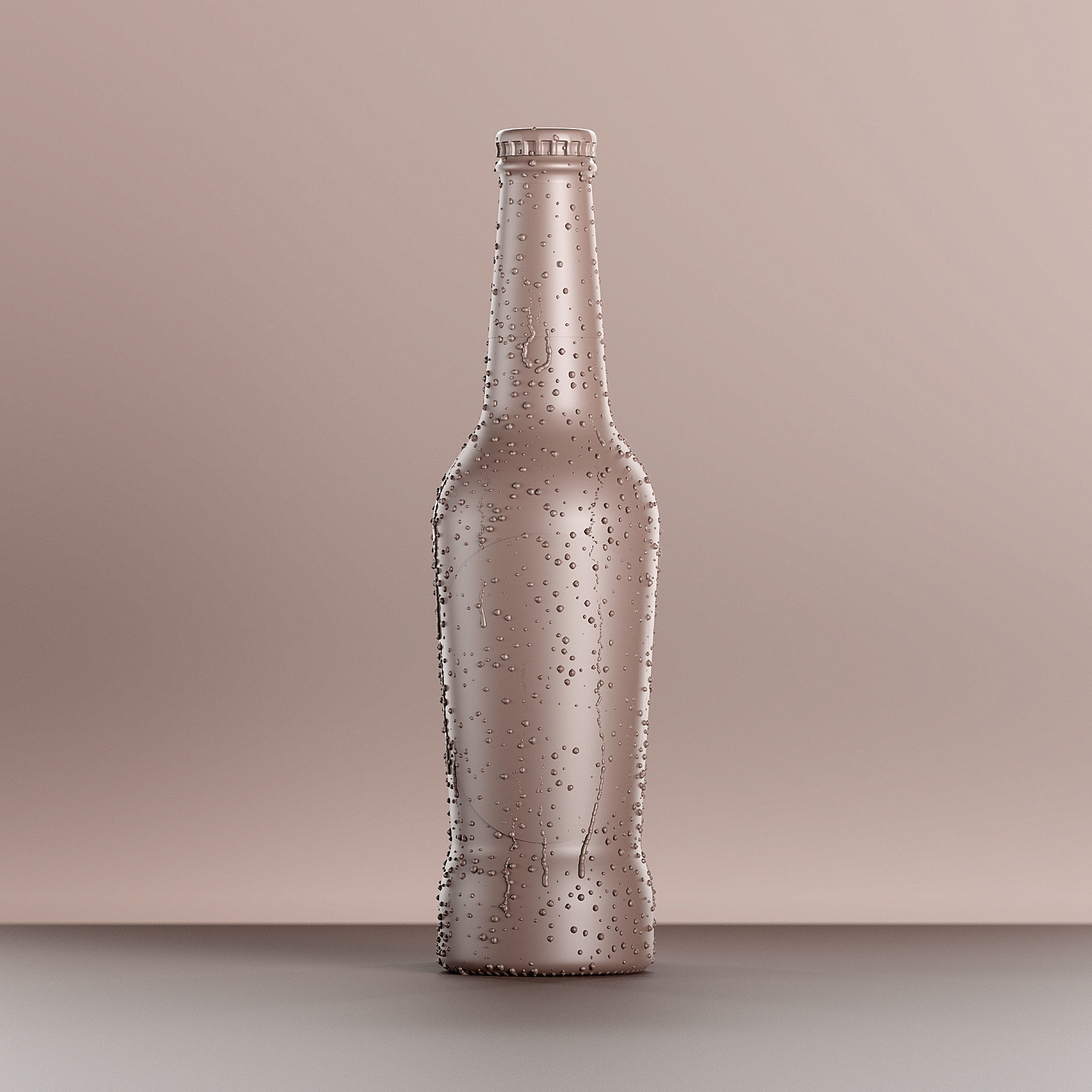 7 Beer Bottles 3D model_5