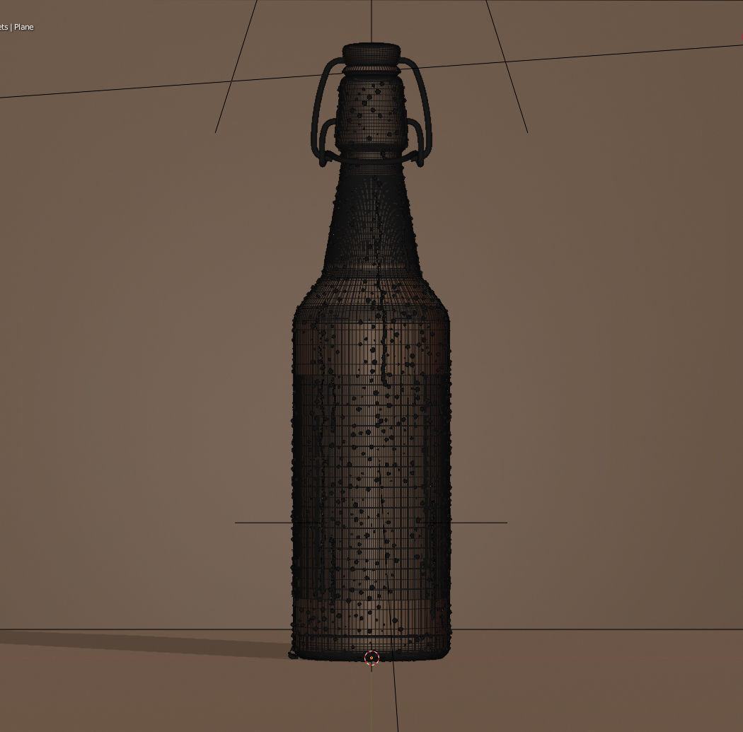 7 Beer Bottles 3D model_16