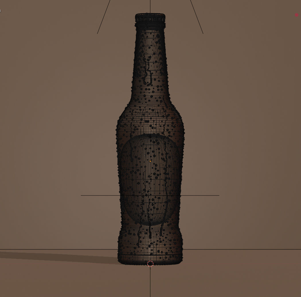 7 Beer Bottles 3D model_4