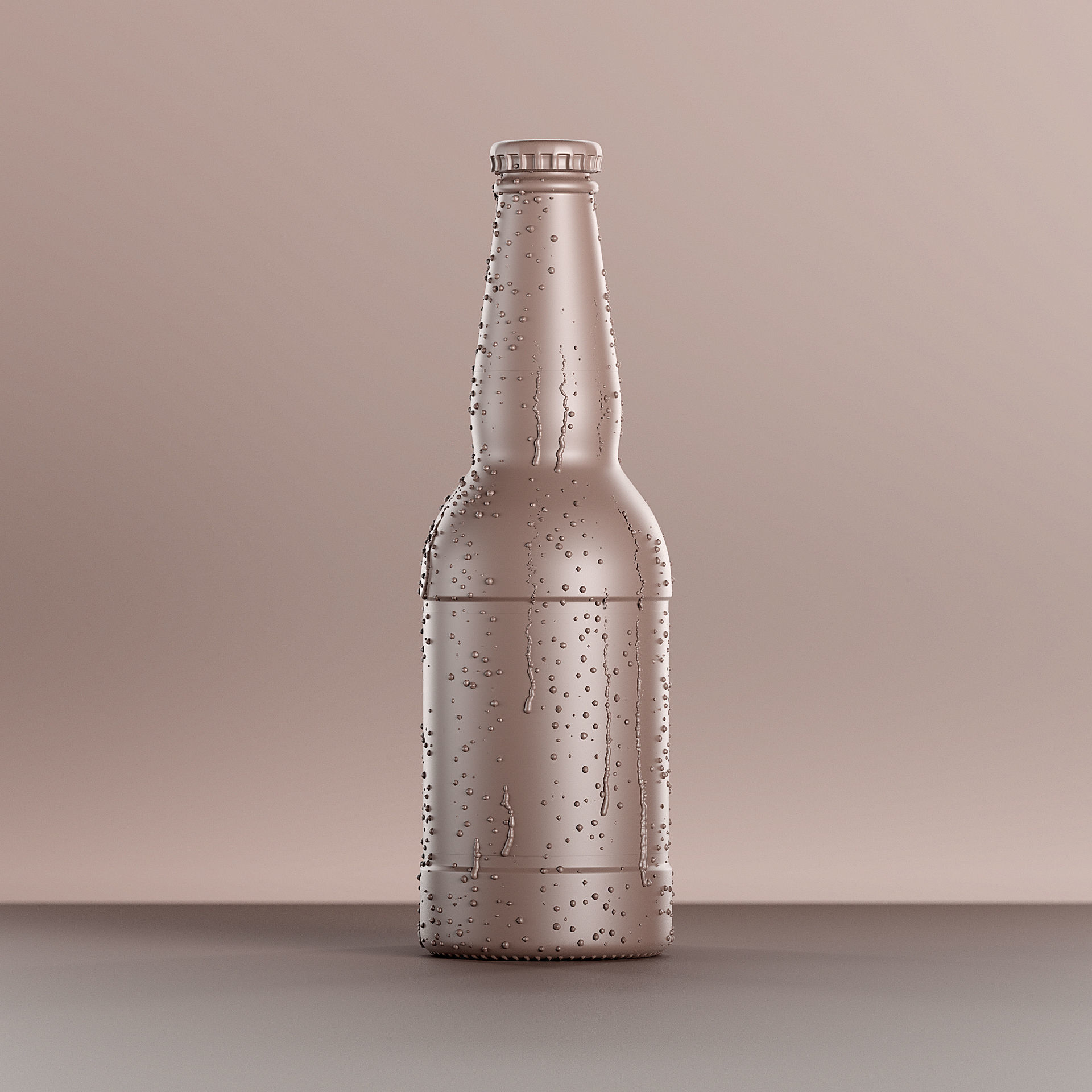 7 Beer Bottles 3D model_14