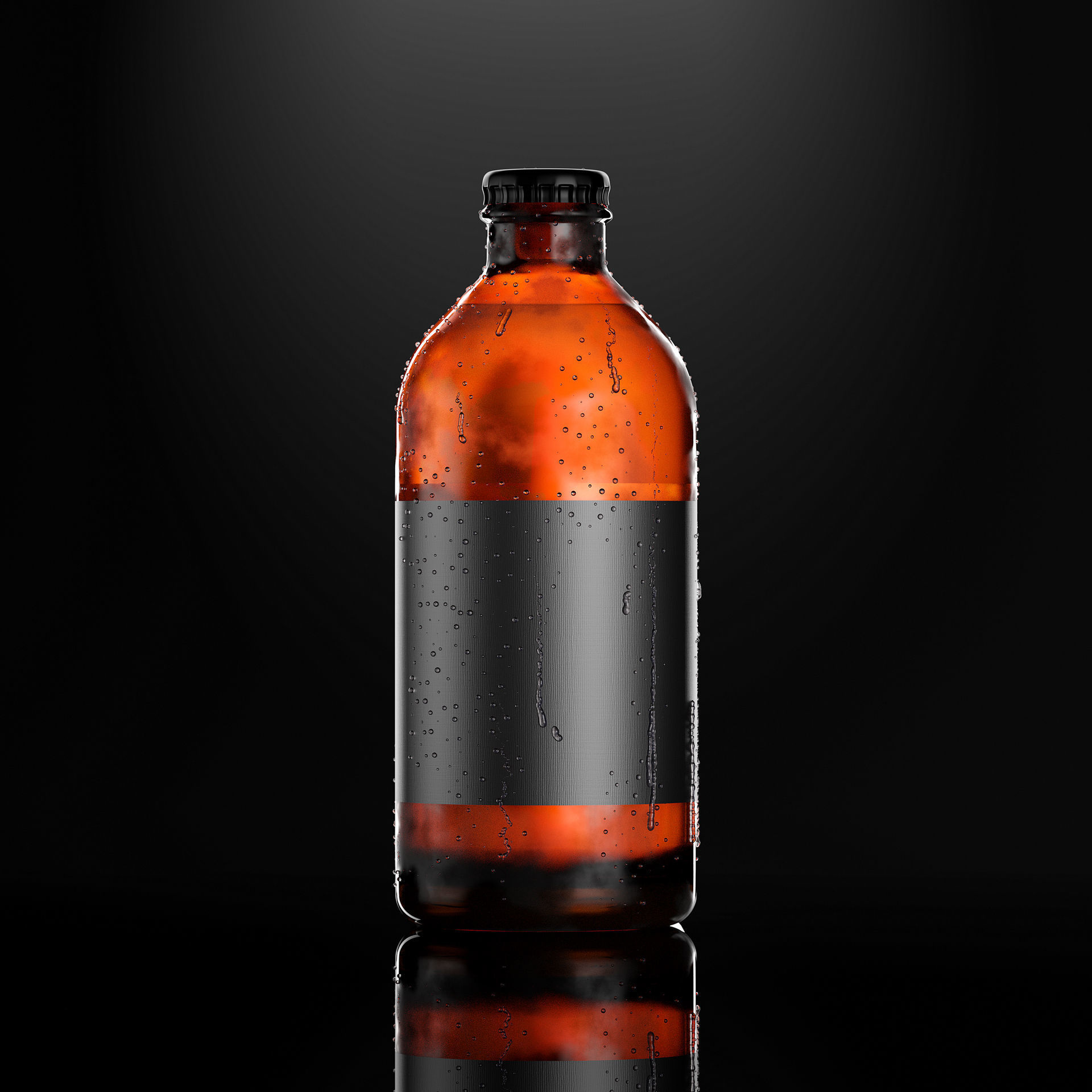 7 Beer Bottles 3D model_18