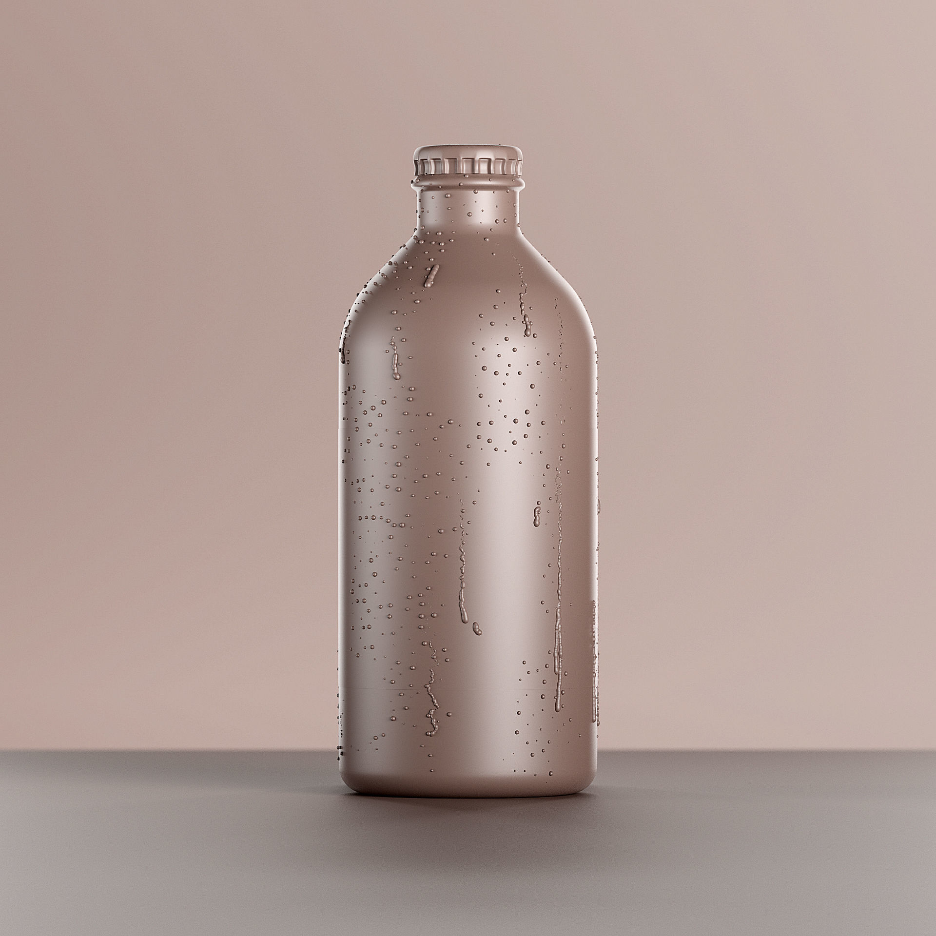 7 Beer Bottles 3D model_20