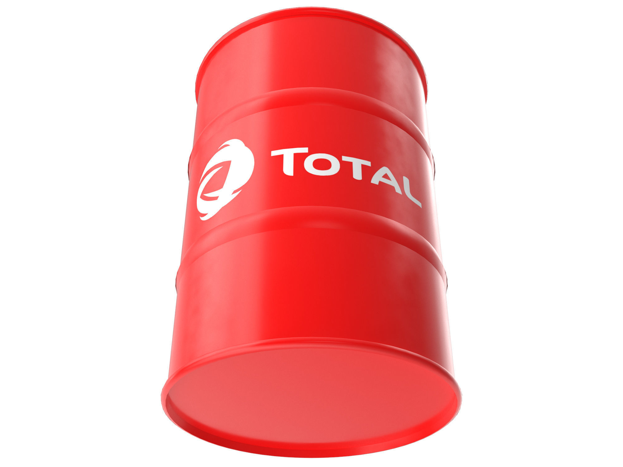 Total oil barrel 3D model_2