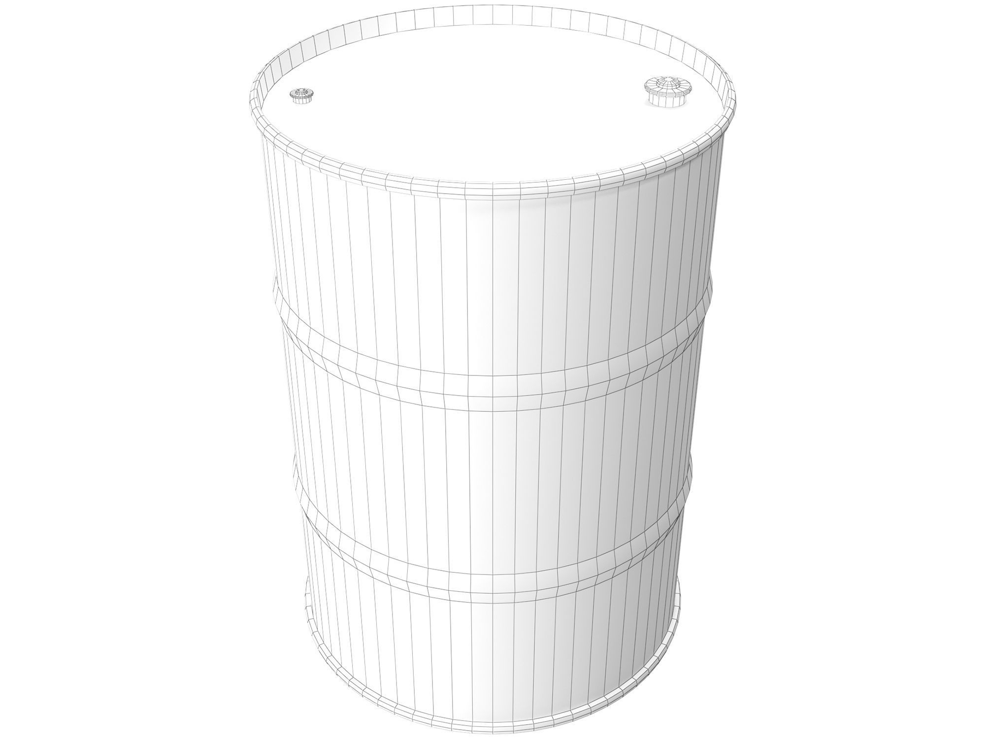 Total oil barrel 3D model_7