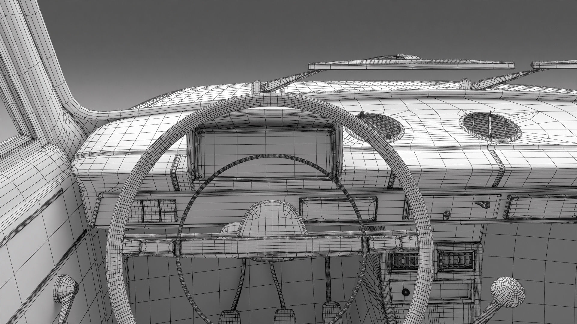 Fiat 124 1974 Low-poly 3D model_15