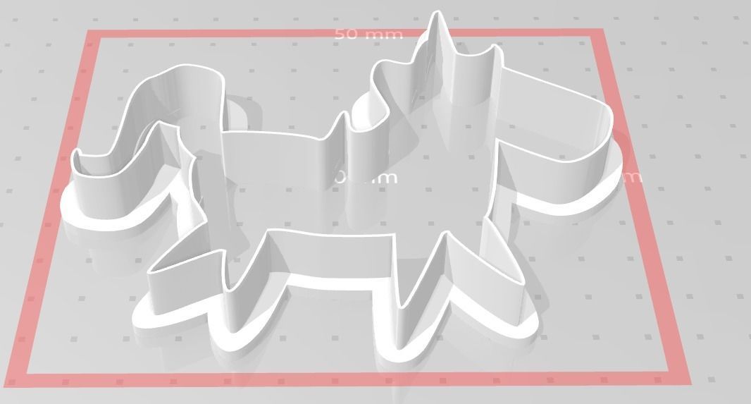 Unicorn Cookie Cutters 3D print model_3